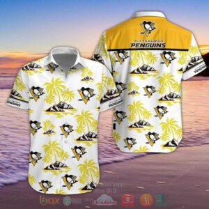New Pittsburgh Penguins Nhl Palm Tree Hawaiian Shirt